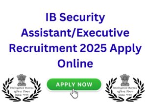 IB Security Assistant/Executive Recruitment 2025