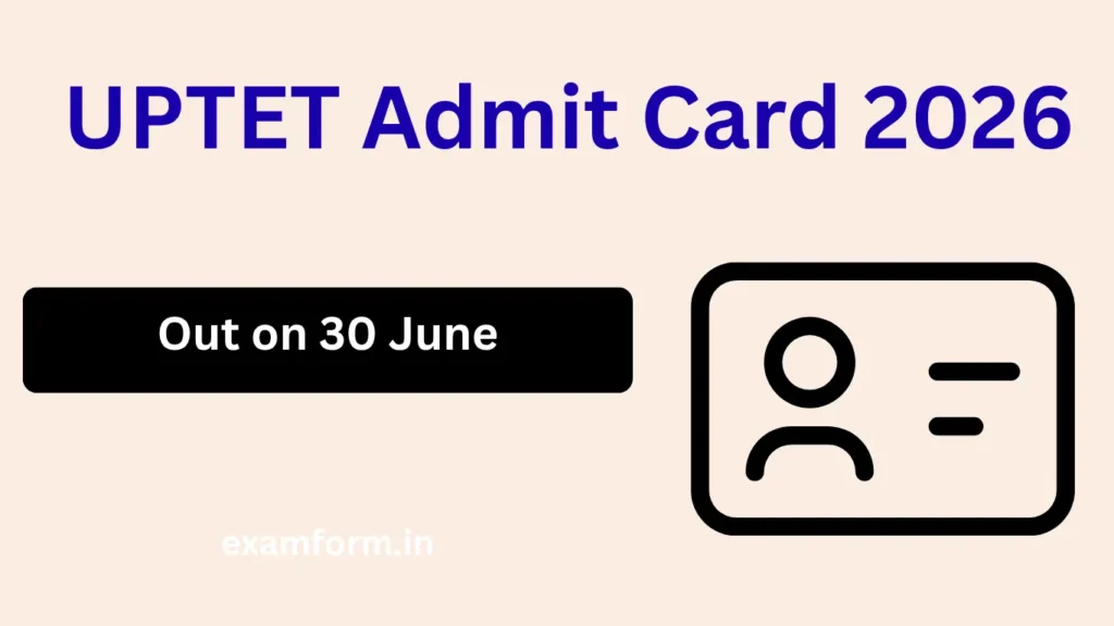 UPTET Admit Card 2026
